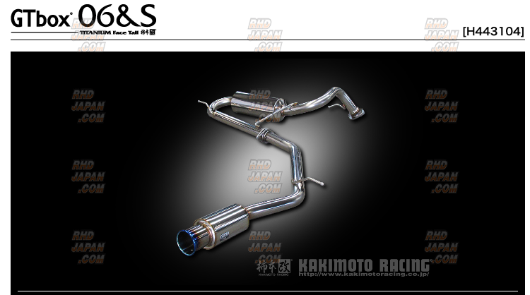 Kakimoto Racing GT Box 06&S Exhaust - RP3 - RHDJapan